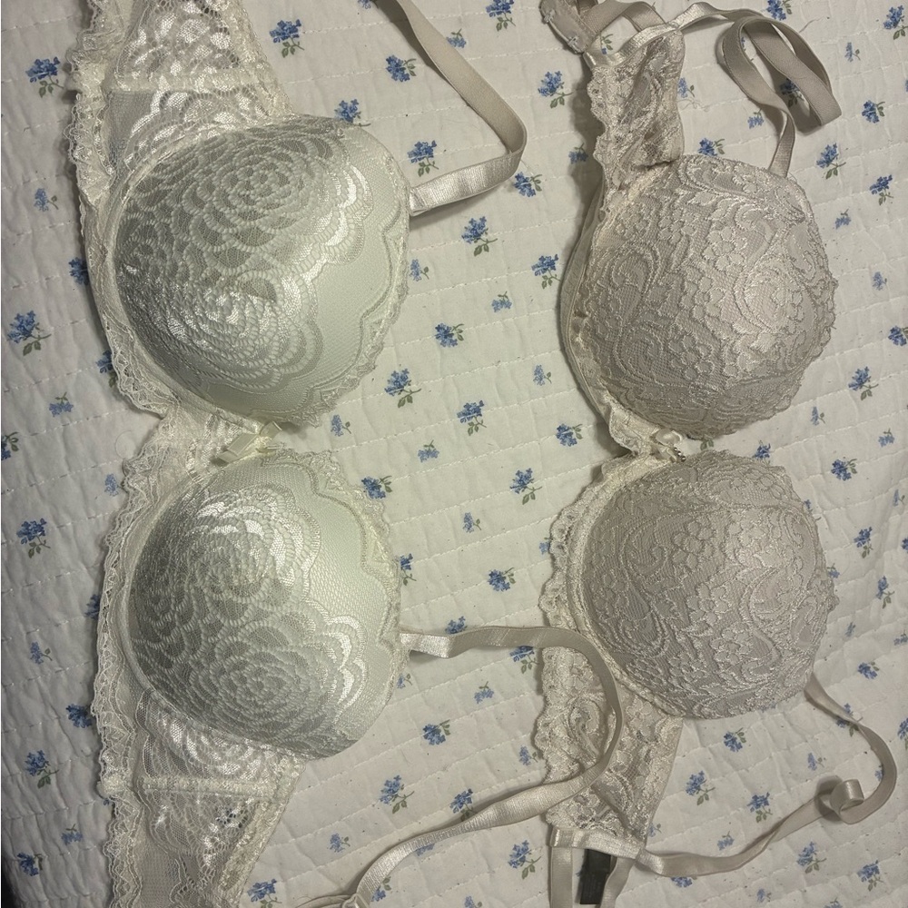 smart & sexy Lace Push-Up Bra in Cream